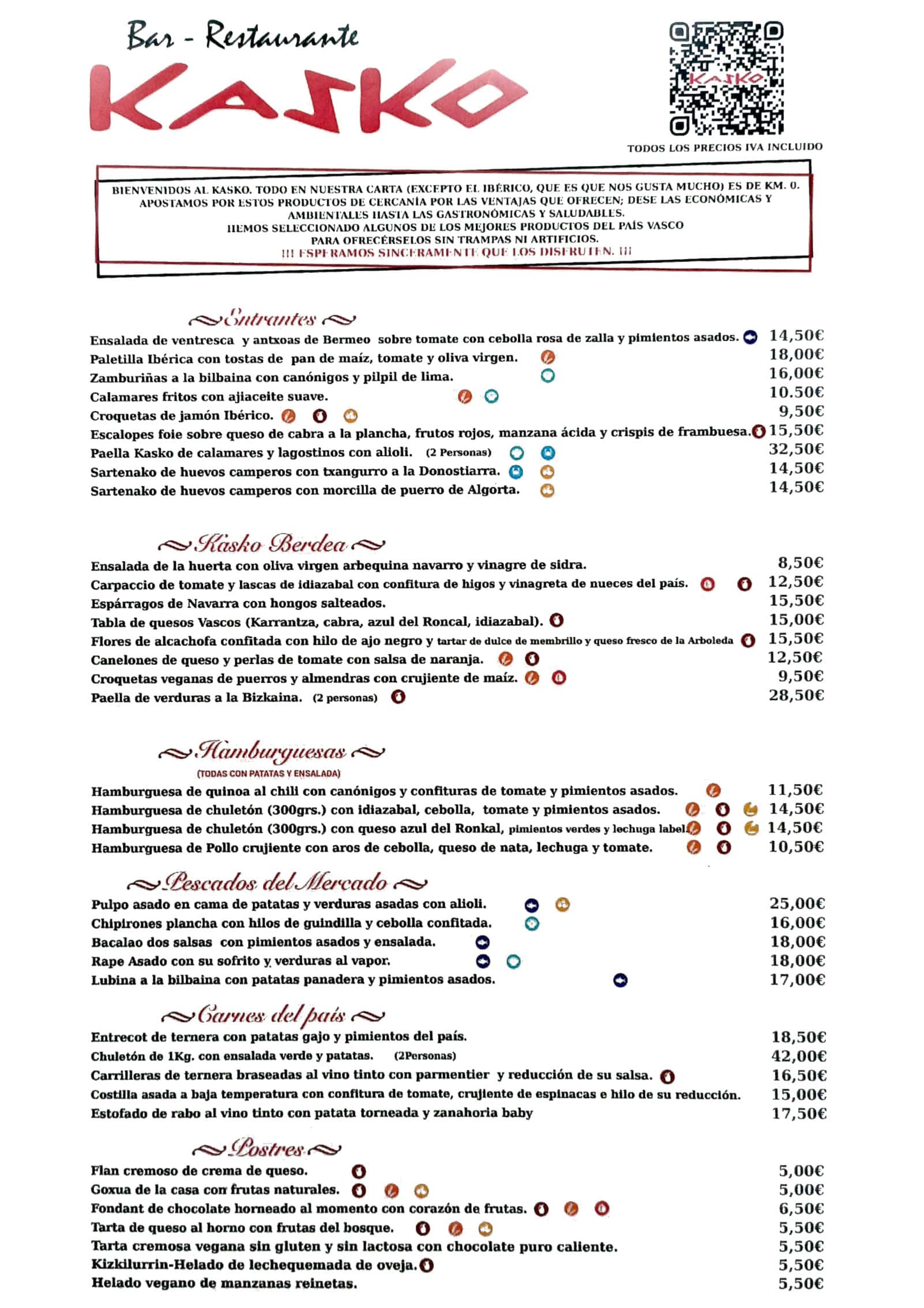 La Carta - Restaurante Kasko